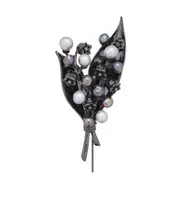 Lily of the Valley Brooch One size Black
