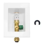 EFIELD Push-fit Pre-Assembled Ice Maker Outlet Box, 1/2-Inch Push-Fit Connect...