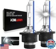 ICBEAMER 6000K D2S D2C D2R Xenon HID | Direct Plugin | Replace 66040, 66240,