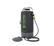 Nemo Helio LX Portable Camping Pressure Shower - Black/Apple Green