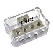 1/0 Or 4 Gauge input to 4 x 8 Gauge Output Power Ground Distribution Block