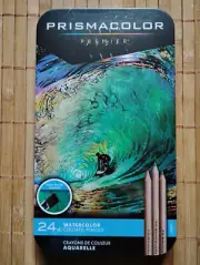 24 Prismacolor Premier Watercolor Colored Pencils Wet or Dry