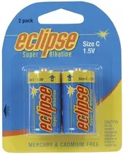 Eclipse Blister Packed C size 1.5V Super Alkaline Batteries Pack of 2