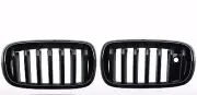 FRONT KIDNEY GRILLE Glossy Black For BMW F15 X5 2014-2016 (for: BMW)