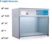 Color Matching Booths Colour Assessment Cabinet with 5 Sources D65 TL84 F UV CWF