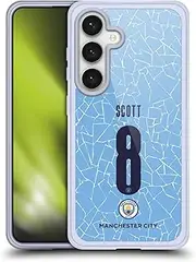 Head Case Designs Officially Licensed Manchester City Man City FC Jill Scott 2020/21 Women's Home Kit Group 1 Gel Case [Military Grade Protection] Compatible with Samsung Galaxy S24 5G