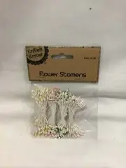 Krafters Korner Flower Stamens - Cream/White Tipped #6 - 160 pc