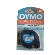 DYMO LetraTag Plastic Label Tape Cassette 1/2" x 13ft White 91331 Refills OEM LT