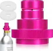 [EAEVKPI] CO2 Quick Adapter, Quick Adapter for CO2 Soda, Compatible with Duo/Art/Terra Sparkling Water Heater, Soda Water Adapter, Sodastream Adapter 425 g Cylinder 60 L Trapezoidal Thread TR21-4 (Rose)