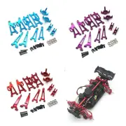 Upgrated Metal Spare Parts Front and Rear Awing Arm Steering Cup Rear Wheel Seat Set for 1/14 MJX 14209 14210 RC Car Veh