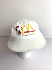 Very Rare Vintage McDonald’s Peanuts Snoopy Painters Hat Promo Employees 80's