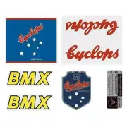 Cyclops - BMX - decal set - old school bmx