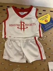 BAB Build A Bear NBA Houston Rockets Basketball Jersey & Shorts Bear Clothes