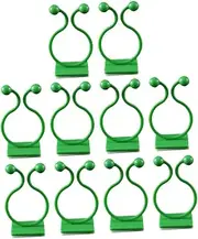 Kisangel 10Pcs Vine Fixing Clips Durable Plant Climbing Wall Fixture Clips for Use for Smooth Surfaces Like Tiles