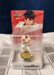 Ryu Amiibo Nintendo Figure Street Fighter NEW! SEALED! Creased package