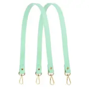 23" Leather Purse Strap Replacement Gold Buckle for Handbag(2 Pack, Light Blue)