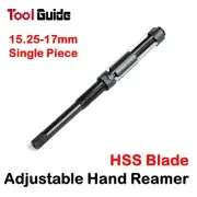 15.25-17mm HSS Blade Adjustable Diameter Hand Reamer, Hole Expander Reaming Tool