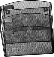 KICHOUSE Hanging Wall File Folder Paper Holder Refrigerator Shelf Wall Mounted Organizer