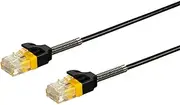 Monoprice Cat6 Ethernet Patch Cable - 10 feet - Black | Reinforced, Snagless RJ45 Stranded 550MHz UTP Pure Bare Copper Wire 30AWG - SlimRun Series