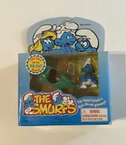 Vintage The Smurfs - Pilot Smurf and his Diecast Airplane Smurf 13020 Rare 1996