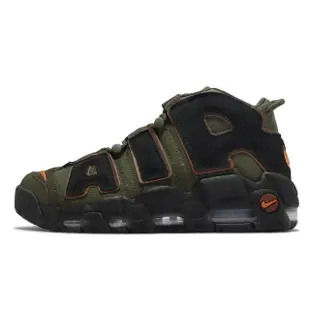 【NIKE 耐吉】休閒鞋 Air More Uptempo 96 男鞋 墨綠 黑 大Air Cargo Khaki(DX2669-300)