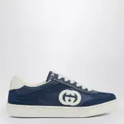 [GUCCI] Blue sneakers with GG crossover 30 IT Blue