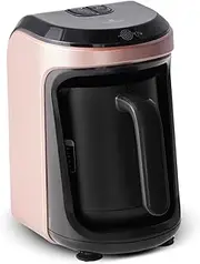 Karaca Hatır Hüps Turkish Coffee Machine for 5 People, Rose Gold, 535 W, Milk Heating Machine, Fully Automatic Coffee Machine, Turkish Mocha with Milk, Hot Chocolate, Instant Coffee