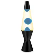 Landmark - Liquid Lava Lamp 37cm Yellow Water Blue Wax Retro Black Base from ...
