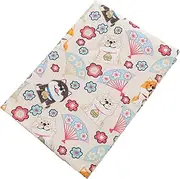 jojofuny Floral Animal Print Book Protector Washable Cotton Book Cover for Notebook Lovers
