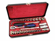 SP Tools SP20202 - 32 Piece 3/8" Socket Set 6-Point Metric / SAE