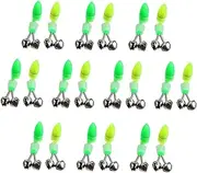 Fishing Rod Bell Bait Alarm Fish Bite Indicator Night Fishing Lamp 40pcs Set Alerts for Fishermen Random