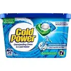 Cold Power Laundry Detergent Capsules Advanced Clean Cold Water 26 Pack