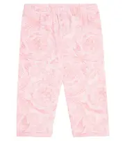 [Versace Kids] Versace Kids Baby Barocco cotton-blend leggings M 18-24 pink