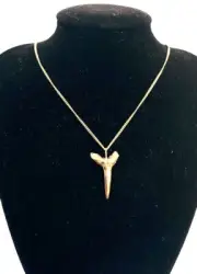 Stunning! Solid 9ct Mako Sharks Tooth 2.6cm long 4.0 gms NO chain