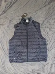 Billionaire Boys Club Slate Gray Gilet Lightweight Duck Down Puffer Vest XL