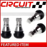 4 Circuit Performance TR412 Short Chrome Sleeve Snap-In Valve Stems Fits Acura