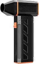 Daiilg Super Power Fan 120000RPM 120W High Speed Mini Fan with 3-Speed Adjustment, Black, 137x83.5x36.3mm, ABS Material, Touch Control, Floor Mount, Outdoor Use