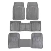 3-Row Waterproof TriFlex Rubber Floor Mats for Van SUVs w/ Rear Liner Gray (for: Chrysler)
