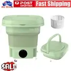 Mini Portable Washing Machine Bucket Folding Laundry Machine Washing Clothes Au↯