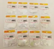 Lot of 900 pcs Vintage Sulyn White Round Paillette Sequins for Sewing or Crafts
