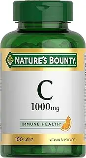 Nature's Bounty Vitamin C Pills and Supplement, Supports Immune Health, 1000mg, 100 Caplets