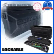 Ute Tub Storage Box Side Universal Tool Box Lockable Trailer Black Single Box