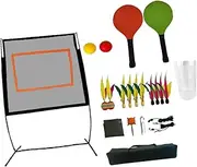 STARTIST Badminton Net Set with Storage Bag Replacement Versatile Sports Net with Rackets Stand for Training Sports Parks Backyard