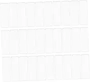Totority 50 Sets Transparent Self Adhesive Index Label Pockets for Efficient Document Sorting Visibility Card Holders for Organizing Files and Library Cards