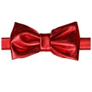 Baby Boy Toddler and Child Bow Tie Red Metallic