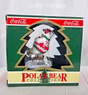 1995 Coca-Cola - Skating Polar Bear - Polar Bear Ornament Collection - 1E2