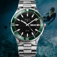 在飛比找Yahoo奇摩購物中心優惠-BALL 波爾錶 Roadmaster 陶瓷錶圈 300米潛