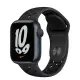 Apple Watch Nike S7 GPS，41mm午夜色鋁金屬錶殼搭黑色黑洞Nike運動錶帶 _ 台灣公司貨+ 贈