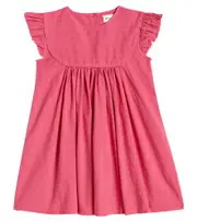 [Morley] Morley Umu ruffled cotton and linen dress Y 6 red