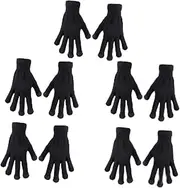 [COLLBATH] Smartphone Gloves for Men Women 5 Pairs Touch Screen Gloves Knitted Acrylic Warm Winter
